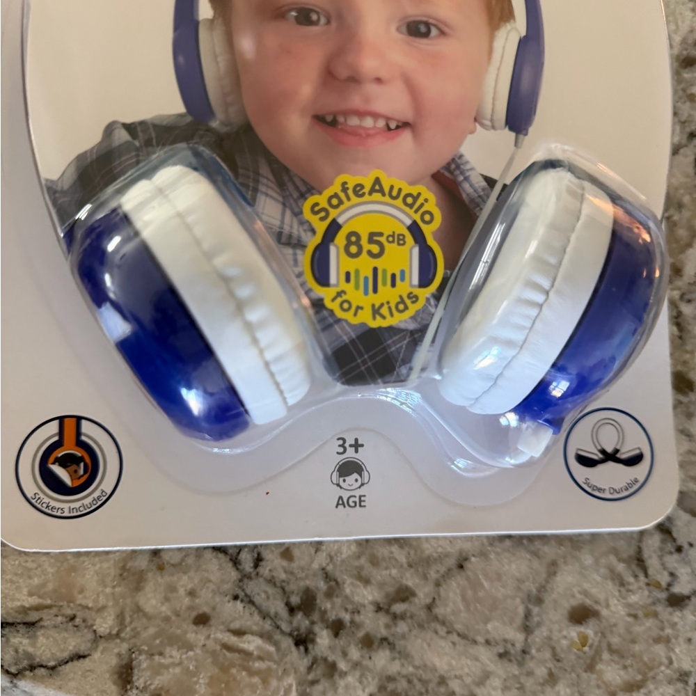 Kids On-Ear Headphones - Blue and White